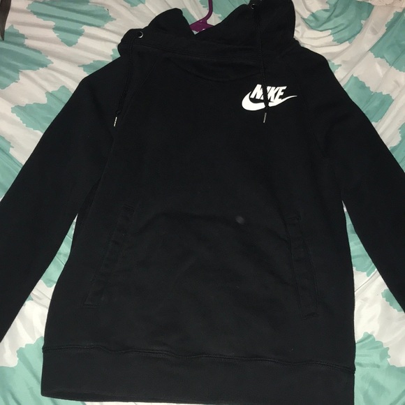 black cotton nike hoodie